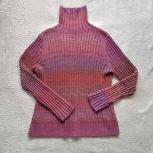Ombre Turtleneck Sweater